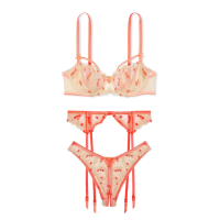 Комплект Wicked Unlined Heart Embroidery Balconette Bra Set