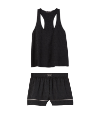 Піжама Short Cami PJ Set Black logo