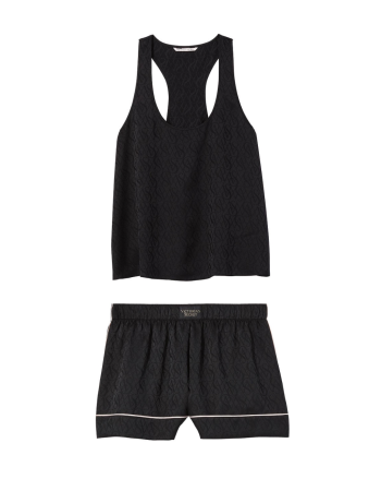 Пижама Short Cami PJ Set Black logo