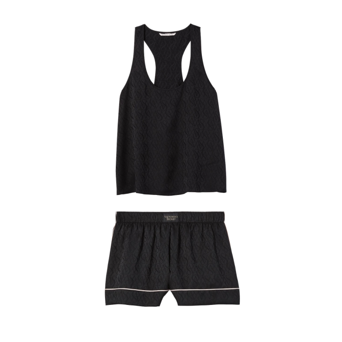 Піжама Short Cami PJ Set Black logo