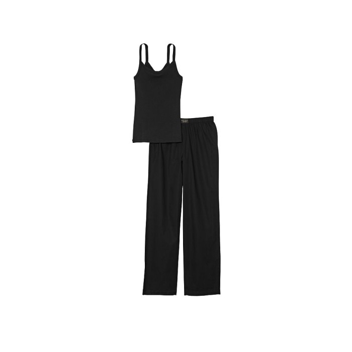 Піжама Cotton Tank Tee-jama Set Black