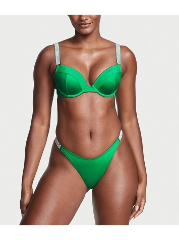 Купальник Shine Strap Sexy Tee Push-Up Bikini Verdant Green
