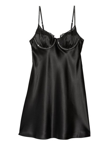 Пеньюар Satin Lace Embellished Cupped Mini Slip