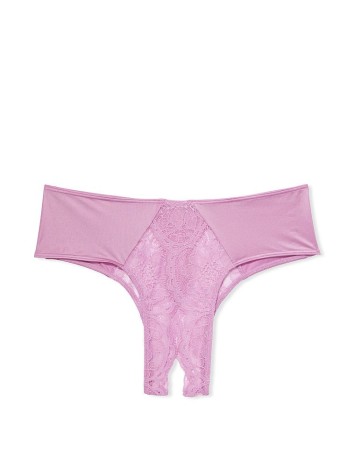 Трусики Lace Ouvert Cheeky Panty Liliac