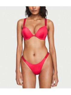 Купальник Shine Strap Bombshell Add-2-Cups Push-Up Bikini Set Wild Strawberry