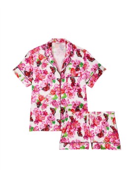 Сатинова піжама Satin Short Pj set Roses Print