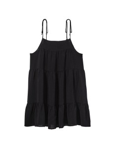 Платье Tiered Mini Dress Coverup Black