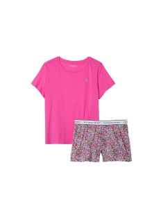 Піжама Tee-jama Cotton Short PJ Set Fuchsia