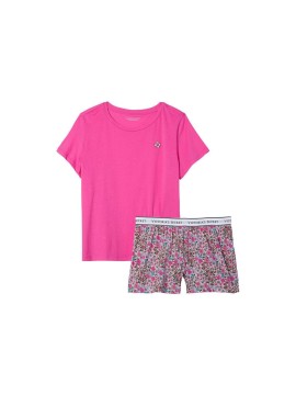 Піжама Tee-jama Cotton Short PJ Set Fuchsia