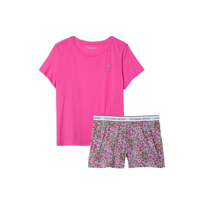 Піжама Tee-jama Cotton Short PJ Set Fuchsia