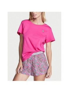 Піжама Tee-jama Cotton Short PJ Set Fuchsia