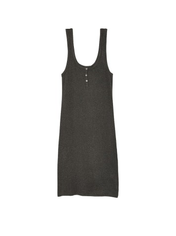 Нічна сукня Ribbed Modal Tank Sleepshirt Grey