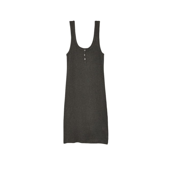 Ночное платье Ribbed Modal Tank Sleepshirt Grey