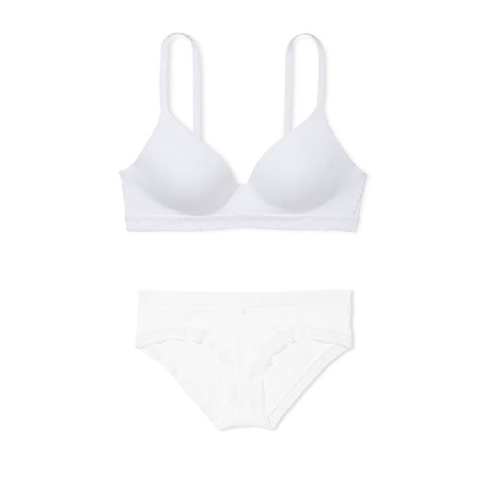 Комплект T-shirt Lightly lined wireless white Set
