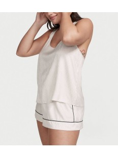 Піжама Short Cami PJ Set White logo
