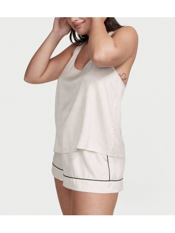 Піжама Short Cami PJ Set White logo