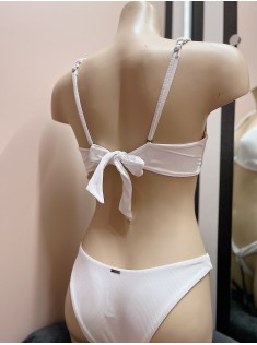 Купальник VS White Ribbed Set