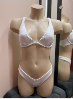Купальник VS White Ribbed Set