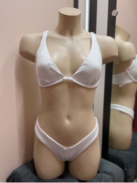 Купальник VS White Ribbed Set