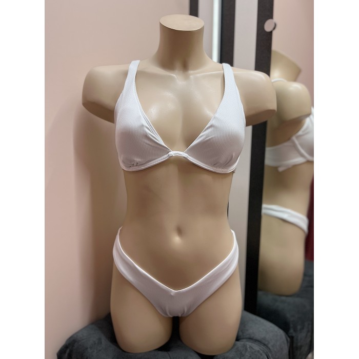 Купальник VS White Ribbed Set