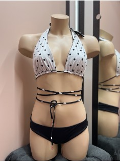 Купальник VS Black White Dot Set