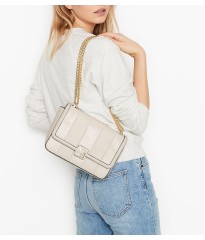 Крос-боді Вікторія Сікрет Medium Shoulder Bag White Woven