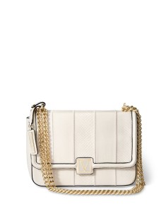 Крос-боді Вікторія Сікрет Medium Shoulder Bag White Woven