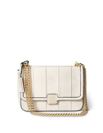 Крос-боді Вікторія Сікрет Medium Shoulder Bag White Woven