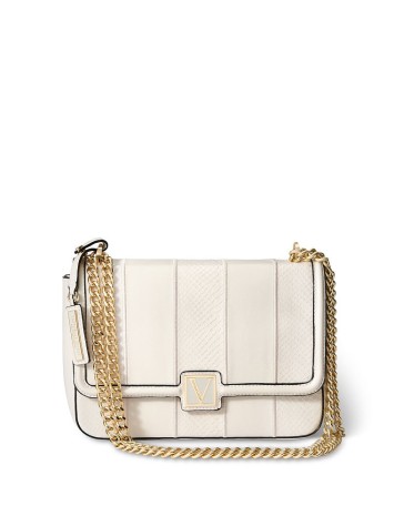 Крос-боді Вікторія Сікрет Medium Shoulder Bag White Woven