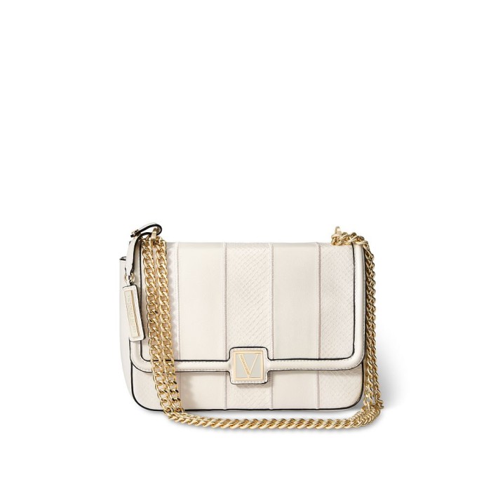 Крос-боді Вікторія Сікрет Medium Shoulder Bag White Woven