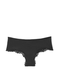 Трусики Lace-Trim Cheeky Panty Black