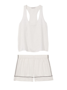 Піжама Short Cami PJ Set White logo