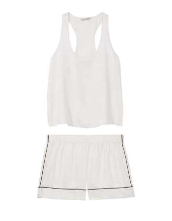Піжама Short Cami PJ Set White logo