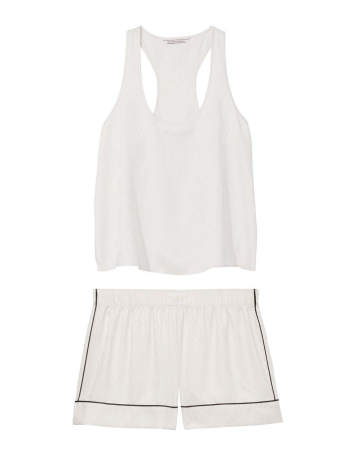 Піжама Short Cami PJ Set White logo