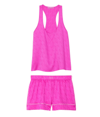 Пижама Short Cami PJ Set Fuchsia logo