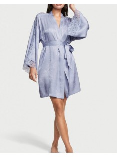 Халат Satin Jacquard Lavender Flounce