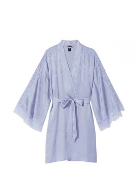 Халат Satin Jacquard Lavender Flounce