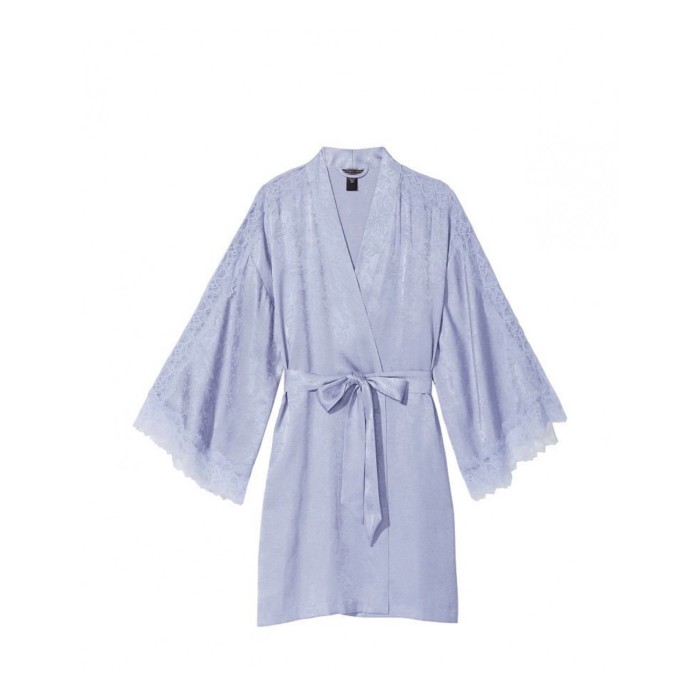 Халат Satin Jacquard Lavender Flounce