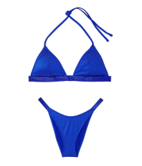 Купальник Shine Strap Triangle Bikini Set Blue Oar