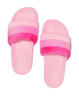 Шльопанці Pink Stripes logo VS Slides