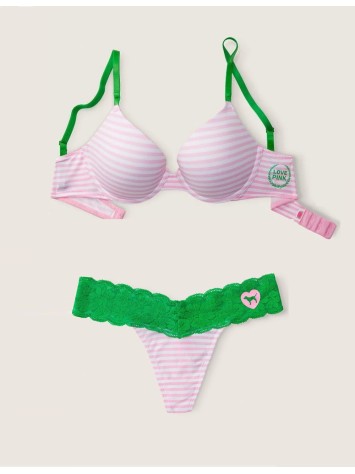 Комплект Wear Everywhere Push-up bra Pink Stripe Set