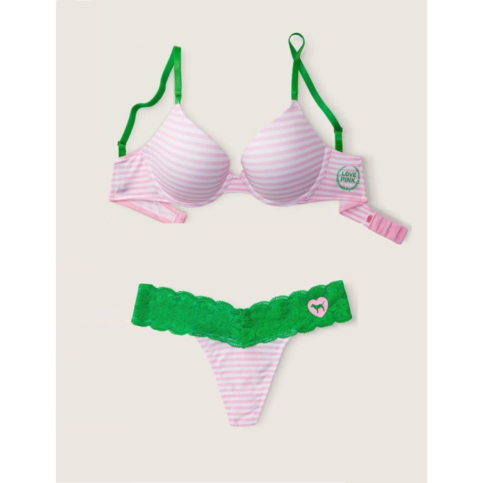 Комплект Wear Everywhere Push-up bra Pink Stripe Set