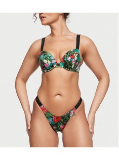 Купальник Shine Strap Sexy Tee Push-Up Bikini Set Tropical Floral