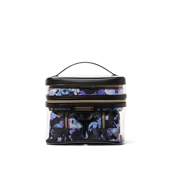 Набір косметичок 4-in-1 Train Case Floral Noir