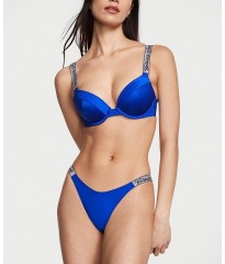 Купальник Bikini Shine Strap Sexy Tee Push-Up Blue Oar Logo Set