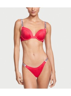 Купальник  Bikini Shine Strap Sexy Tee Push-Up Wild Strawberry Logo Set