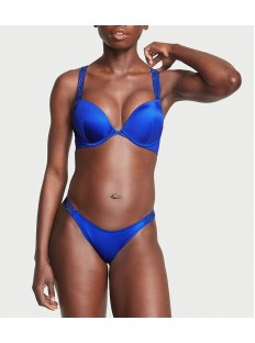 Купальник Shine Strap Bombshell Add-2-Cups Push-Up Bikini Set Blue Oar
