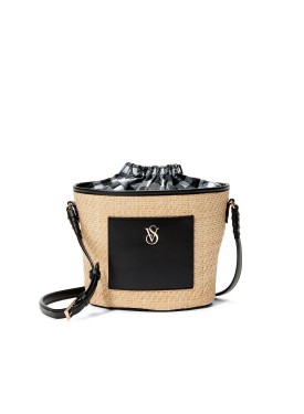 Сумка The Victoria Cinch-Top Crossbody Natural Raffia