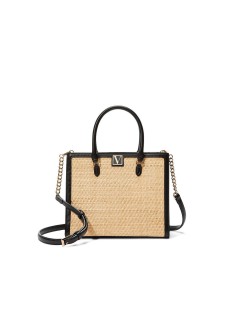 Cумка The Victoria Structured Satchel Natural Raffia