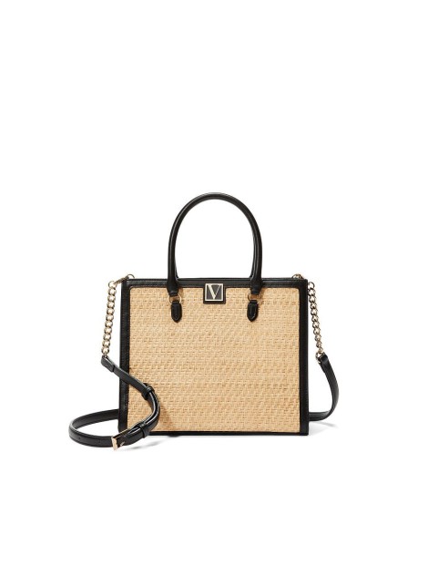 Cумка The Victoria Structured Satchel Natural Raffia